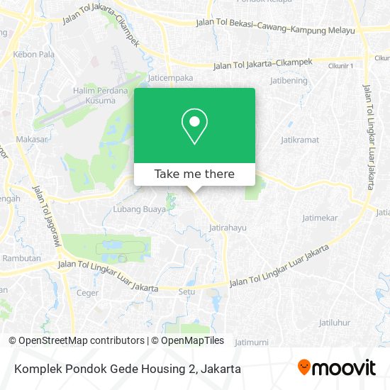 Komplek Pondok Gede Housing 2 map