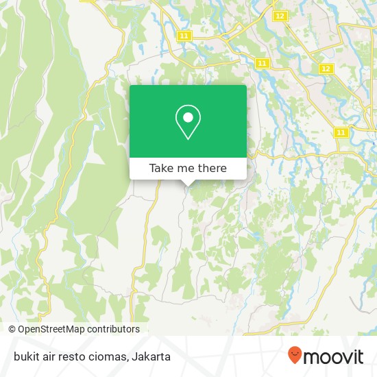 bukit air resto ciomas map