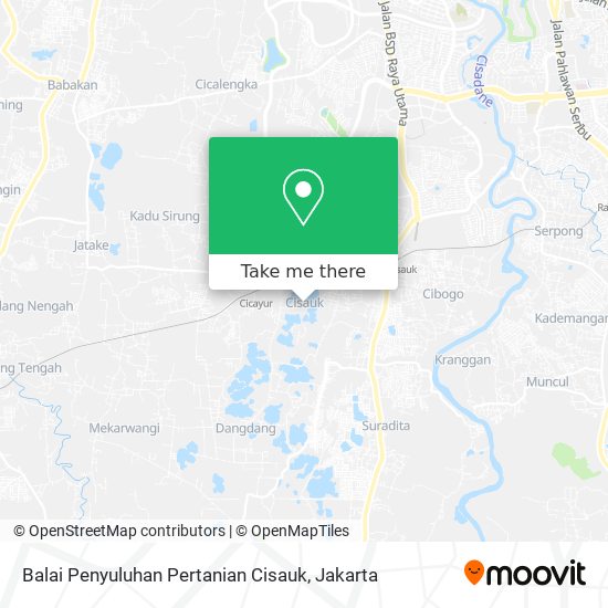 Balai Penyuluhan Pertanian Cisauk map