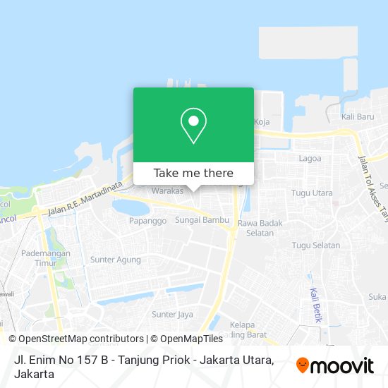 Jl. Enim No 157 B - Tanjung Priok - Jakarta Utara map