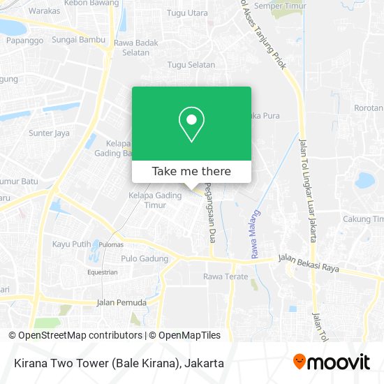 Kirana Two Tower (Bale Kirana) map