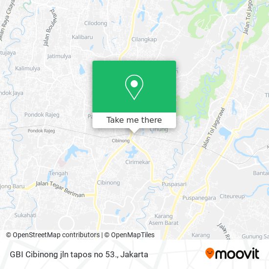 GBI Cibinong jln tapos no 53. map