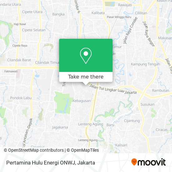 Pertamina Hulu Energi ONWJ map