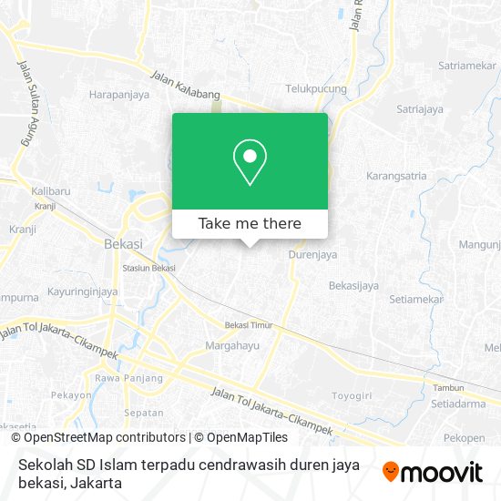 Sekolah SD Islam terpadu cendrawasih duren jaya bekasi map