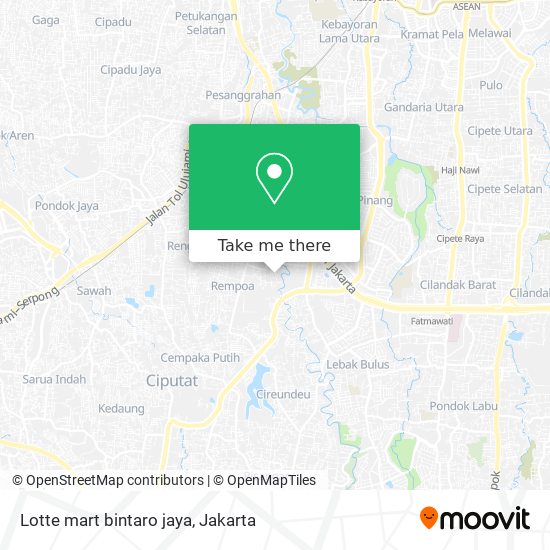 Lotte mart bintaro jaya map