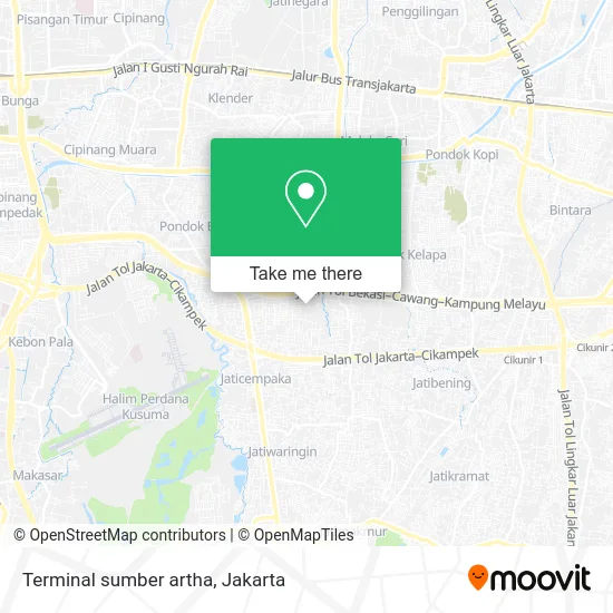 Terminal sumber artha map