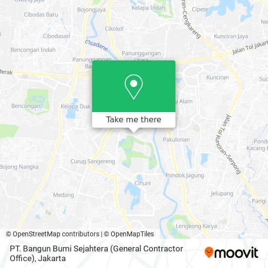 PT. Bangun Bumi Sejahtera (General Contractor Office) map