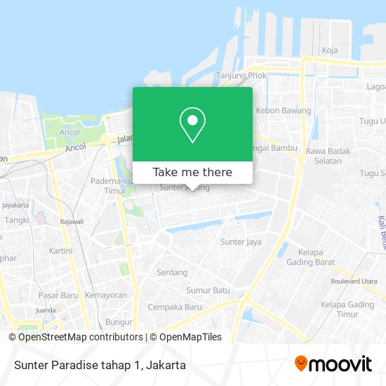 Sunter Paradise tahap 1 map