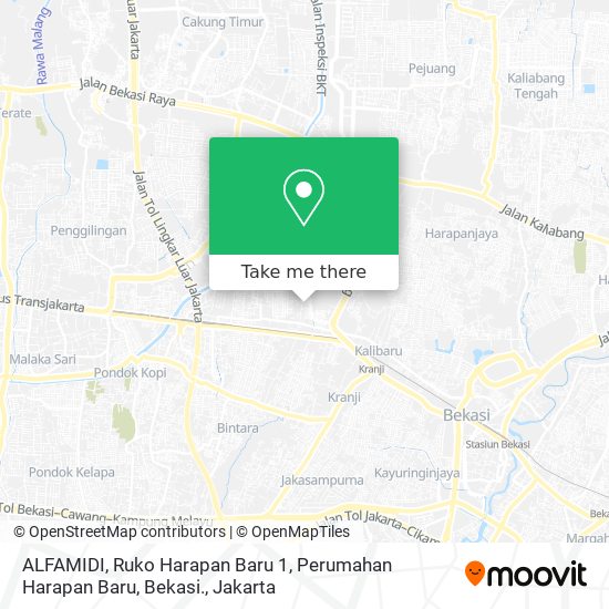 ALFAMIDI, Ruko Harapan Baru 1, Perumahan Harapan Baru, Bekasi. map