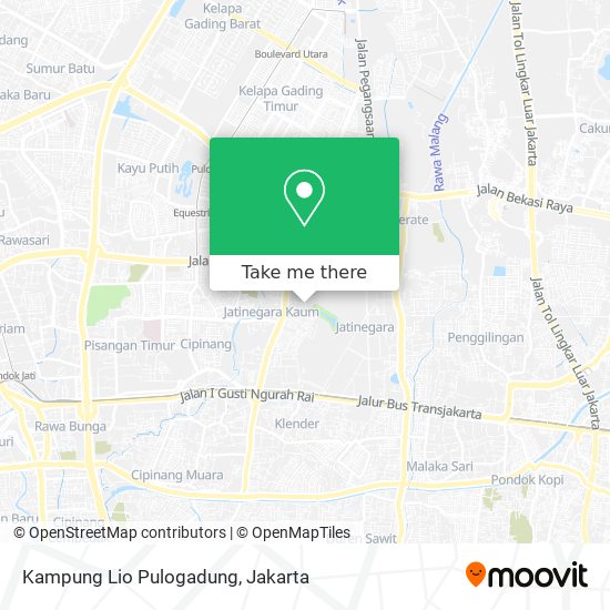Kampung Lio Pulogadung map