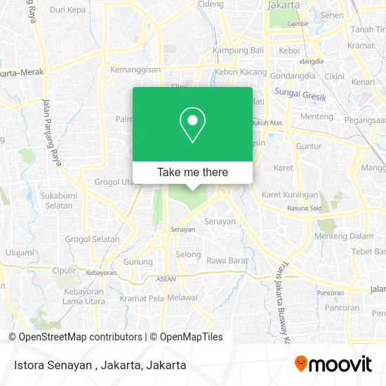 Istora Senayan , Jakarta map