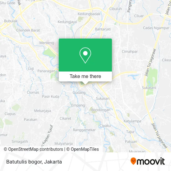 Batutulis bogor map