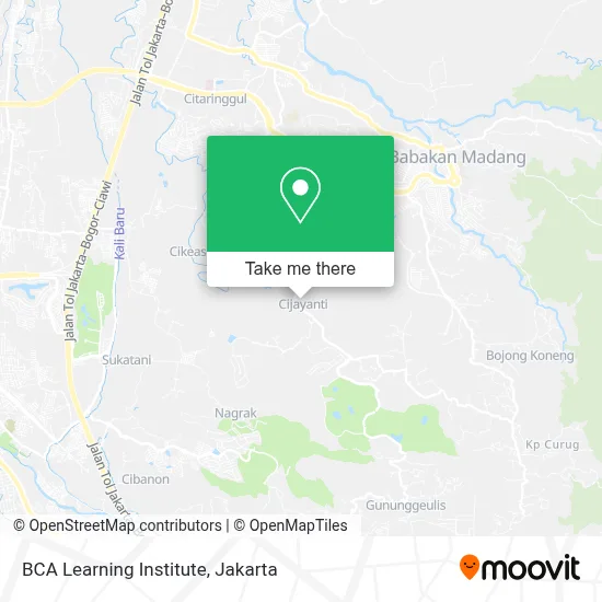 BCA Learning Institute map