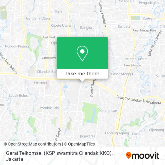 Gerai Telkomsel (KSP swamitra Cilandak KKO) map