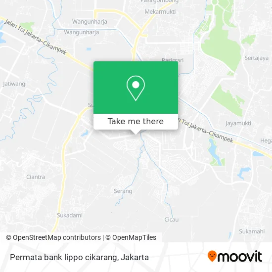 Permata bank lippo cikarang map