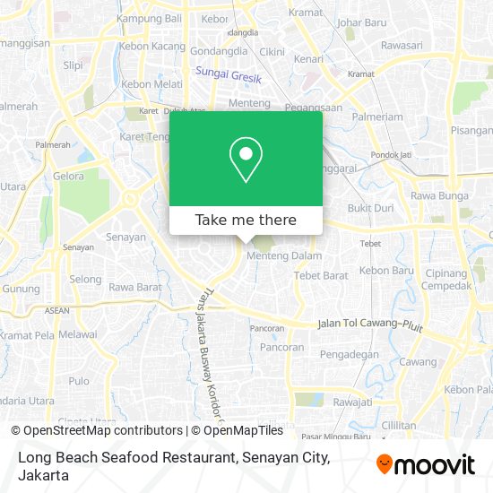 Long Beach Seafood Restaurant, Senayan City map