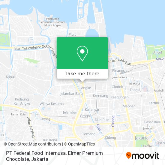 PT Federal Food Internusa, Elmer Premium Chocolate map