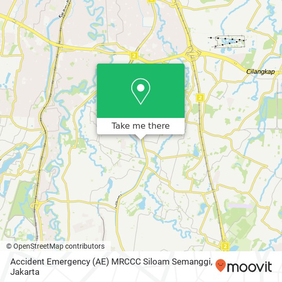 Accident Emergency (AE) MRCCC Siloam Semanggi map