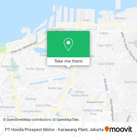 PT Honda Prospect Motor - Karawang Plant map