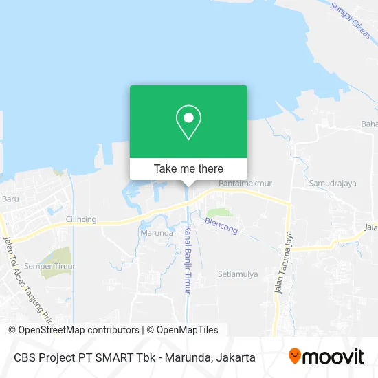 CBS Project PT SMART Tbk - Marunda map