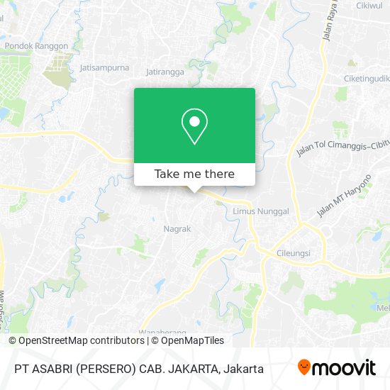 PT ASABRI (PERSERO) CAB. JAKARTA map