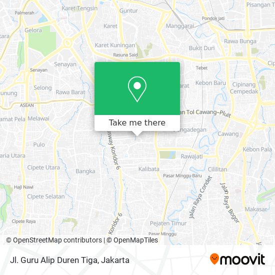 Jl. Guru Alip Duren Tiga map