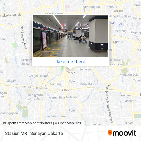 Stasiun MRT Senayan map