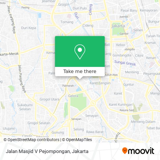 Jalan Masjid V Pejompongan map