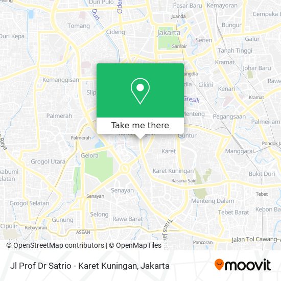 Jl Prof Dr Satrio - Karet Kuningan map