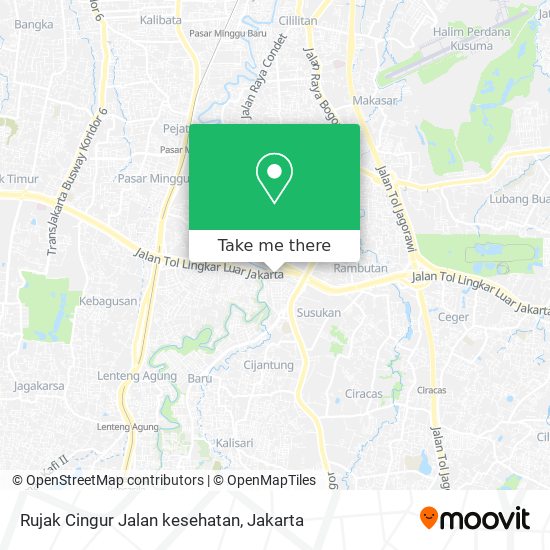 Rujak Cingur Jalan kesehatan map