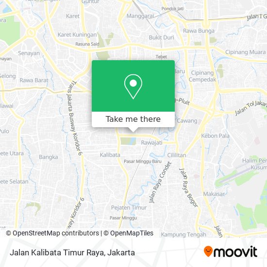 Jalan Kalibata Timur Raya map