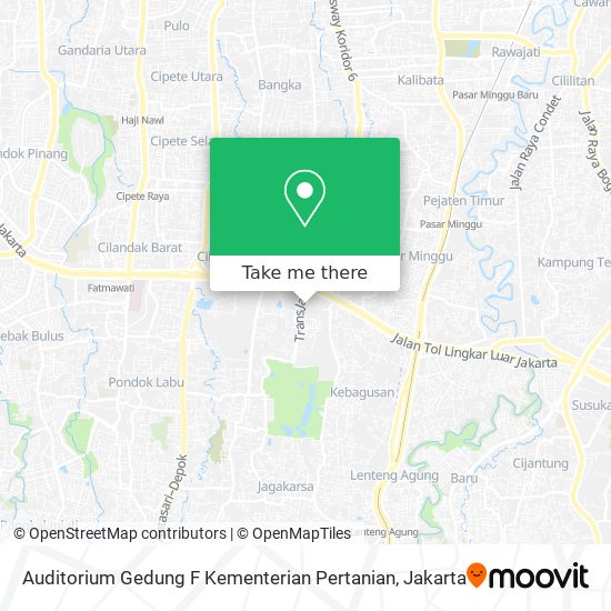 Auditorium Gedung F Kementerian Pertanian map