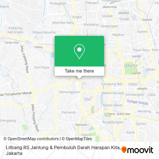 Litbang RS Jantung & Pembuluh Darah Harapan Kita map