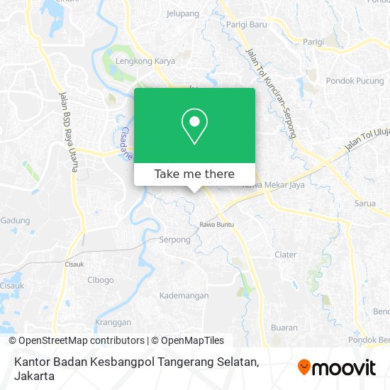 Kantor Badan Kesbangpol Tangerang Selatan map