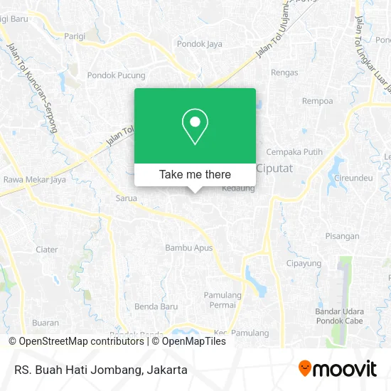 RS. Buah Hati Jombang map