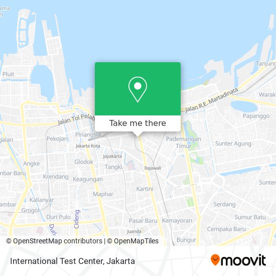 International Test Center map