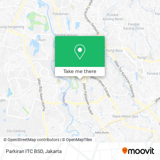 Parkiran ITC BSD map