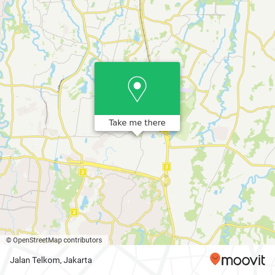 Jalan Telkom map