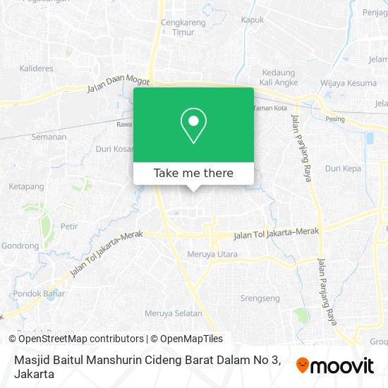 Masjid Baitul Manshurin Cideng Barat Dalam No 3 map