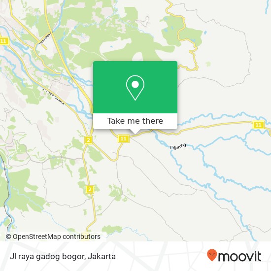 Jl raya gadog bogor map