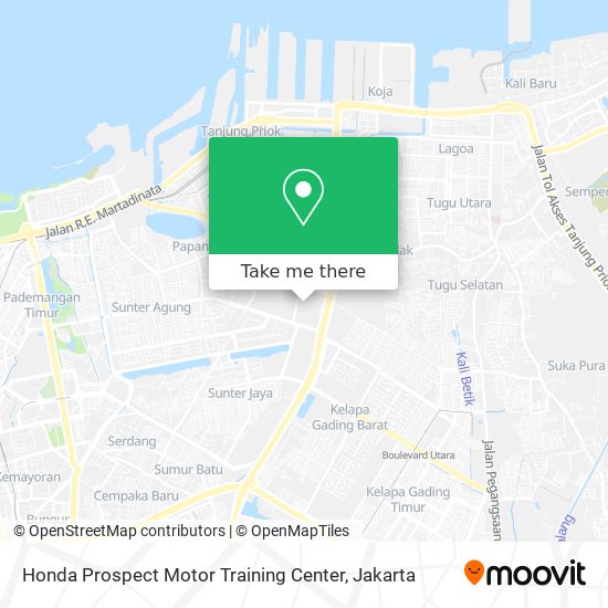 Honda Prospect Motor Training Center map