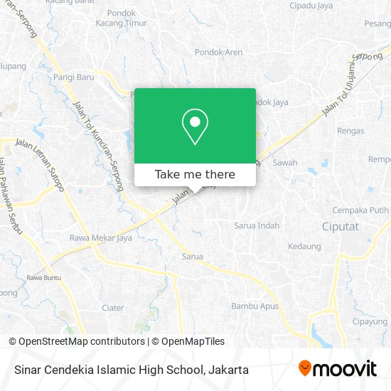 Sinar Cendekia Islamic High School map