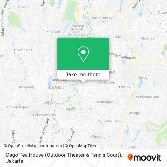 Dago Tea House (Outdoor Theater & Tennis Court) map