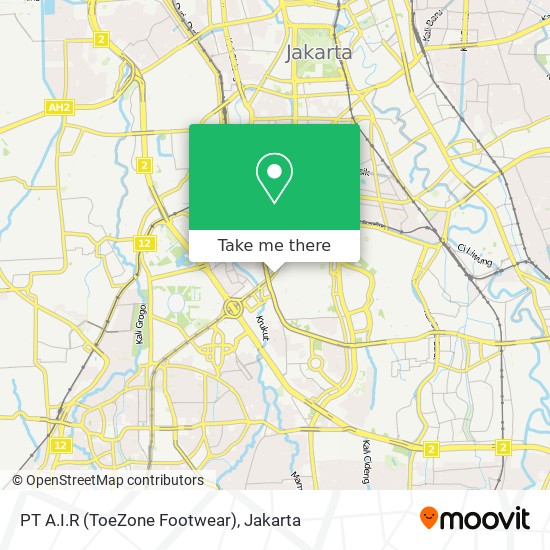 PT A.I.R (ToeZone Footwear) map