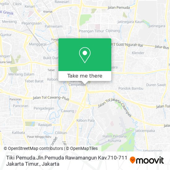 Tiki Pemuda.Jln.Pemuda Rawamangun Kav.710-711 Jakarta Timur. map