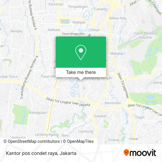 Kantor pos condet raya map