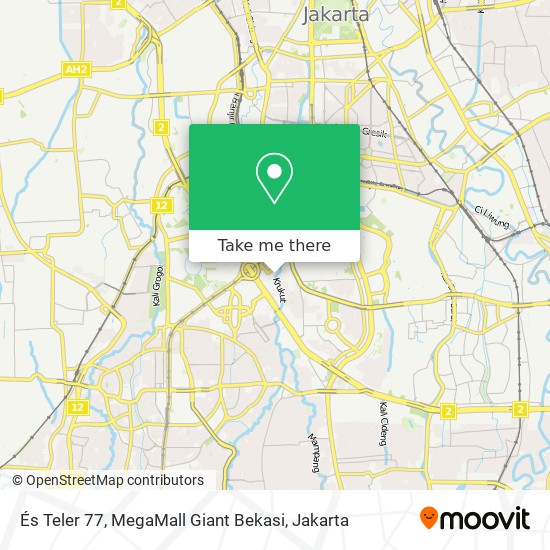 És Teler 77, MegaMall Giant Bekasi map