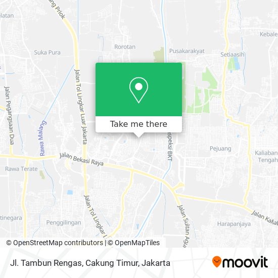 Jl. Tambun Rengas, Cakung Timur map