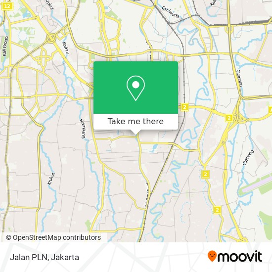 Jalan PLN map