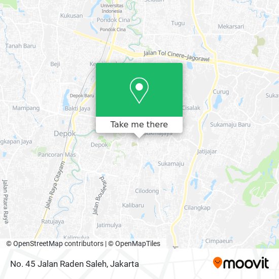 No. 45 Jalan Raden Saleh map